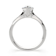 Federica Pear Cut 4 Prong Engagement Ring Setting - Nivetta